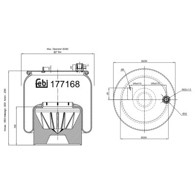 Febi Bilstein Air Spring 177168