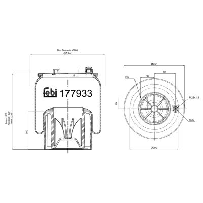 Febi Bilstein Air Spring 177933