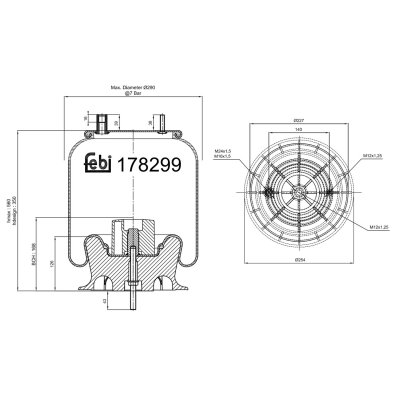 Febi Bilstein Air Spring 178299