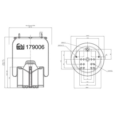 Febi Bilstein Air Spring 179006
