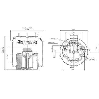 Febi Bilstein Air Spring 179293