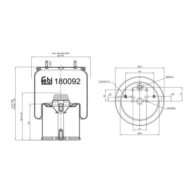 Febi Bilstein Air Spring 180092