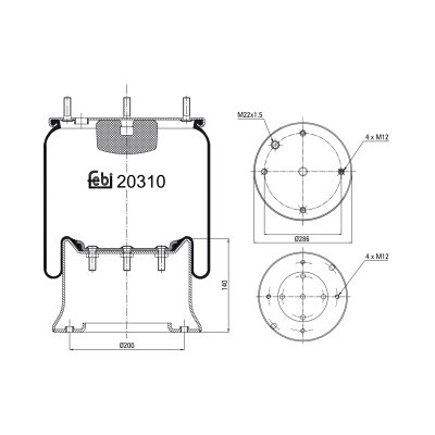 Febi Bilstein Air Spring 20310
