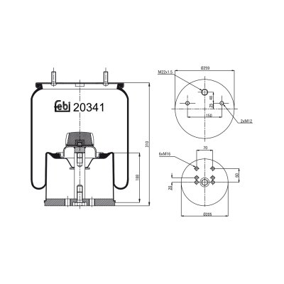 Febi Bilstein Air Spring 20341