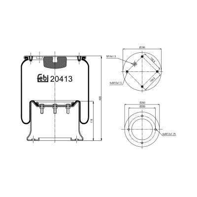 Febi Bilstein Air Spring 20413