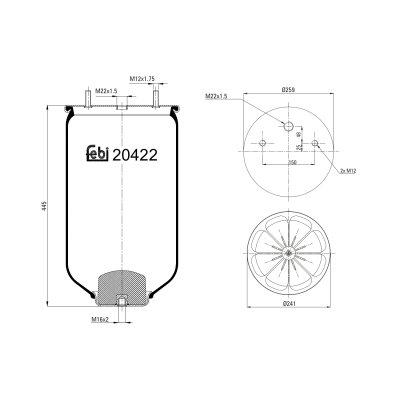 Febi Bilstein Air Spring 20422