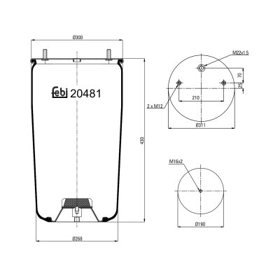 Febi Bilstein Air Spring 20481