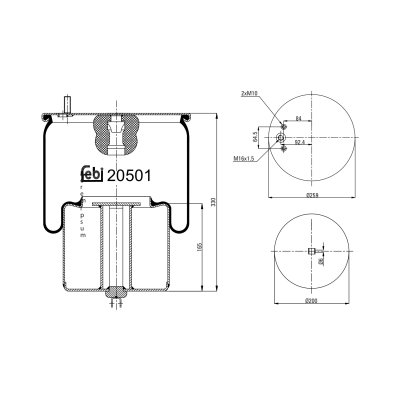 Febi Bilstein Air Spring 20501