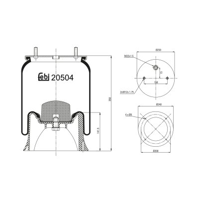Febi Bilstein Air Spring 20504
