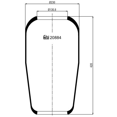 Febi Bilstein Air Spring 20884