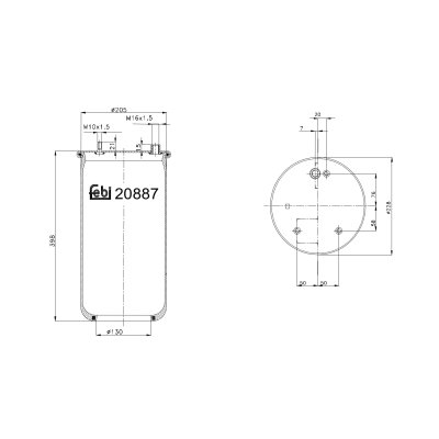 Febi Bilstein Air Spring 20887