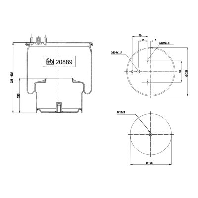 Febi Bilstein Air Spring 20889