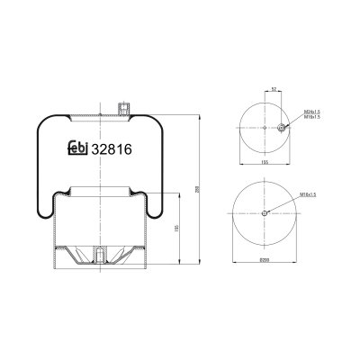 Febi Bilstein Air Spring 32816