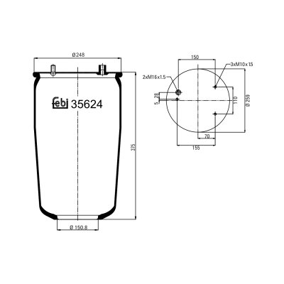 Febi Bilstein Air Spring 35624