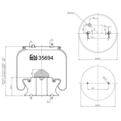 Febi Bilstein Air Spring 35694