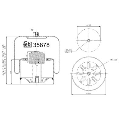 Febi Bilstein Air Spring 35878