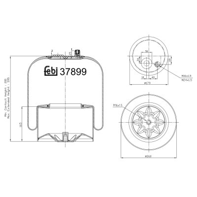 Febi Bilstein Air Spring 37899