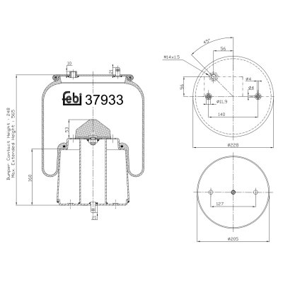 Febi Bilstein Air Spring 37933