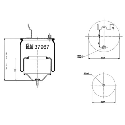 Febi Bilstein Air Spring 37967