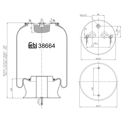 Febi Bilstein Air Spring 38664