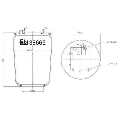 Febi Bilstein Air Spring 38665