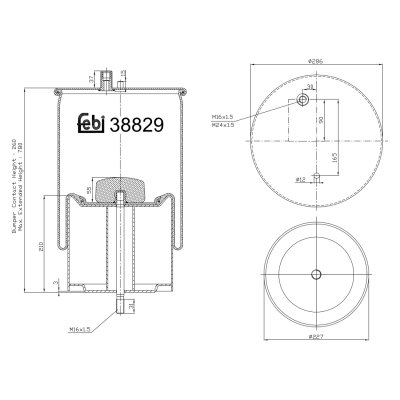 Febi Bilstein Air Spring 38829