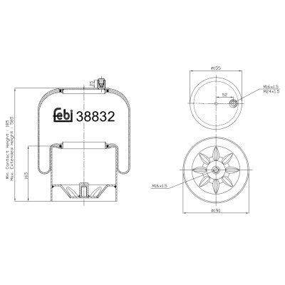 Febi Bilstein Air Spring 38832