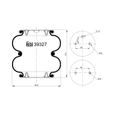 Febi Bilstein Air Spring 39327