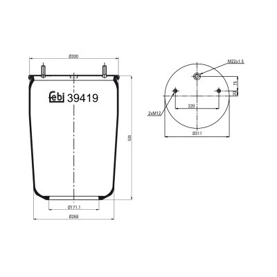 Febi Bilstein Air Spring 39419
