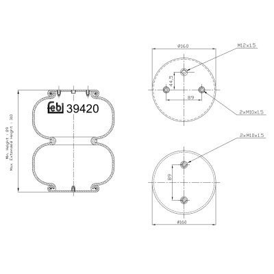 Febi Bilstein Air Spring 39420