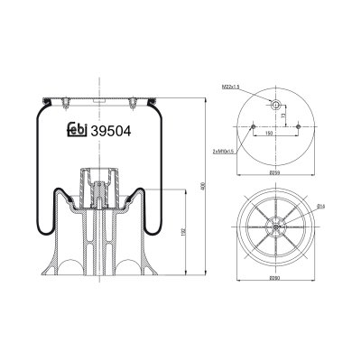 Febi Bilstein Air Spring 39504