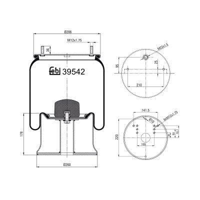 Febi Bilstein Air Spring 39542