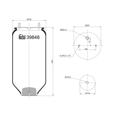 Febi Bilstein Air Spring 39848