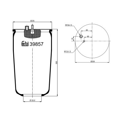 Febi Bilstein Air Spring 39857