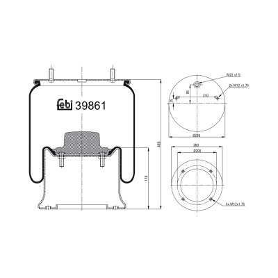 Febi Bilstein Air Spring 39861