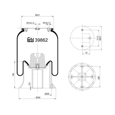 Febi Bilstein Air Spring 39862