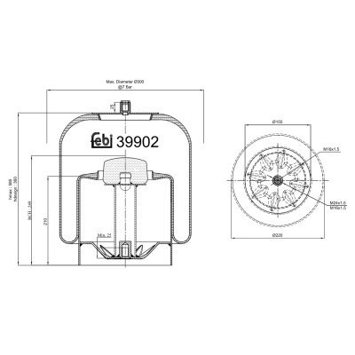 Febi Bilstein Air Spring 39902