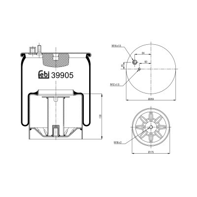 Febi Bilstein Air Spring 39905