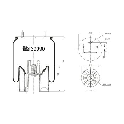Febi Bilstein Air Spring 39990