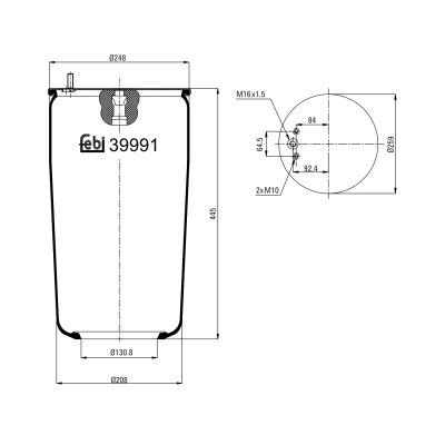 Febi Bilstein Air Spring 39991