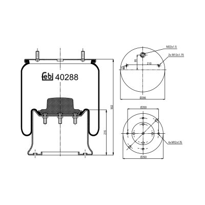 Febi Bilstein Air Spring 40288