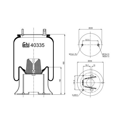 Febi Bilstein Air Spring 40335