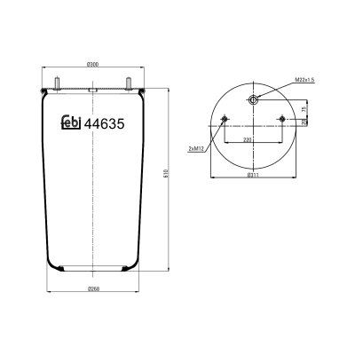 Febi Bilstein Air Spring 44635