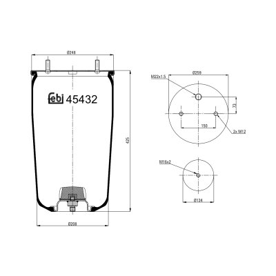 Febi Bilstein Air Spring 45432