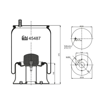 Febi Bilstein Air Spring 45487