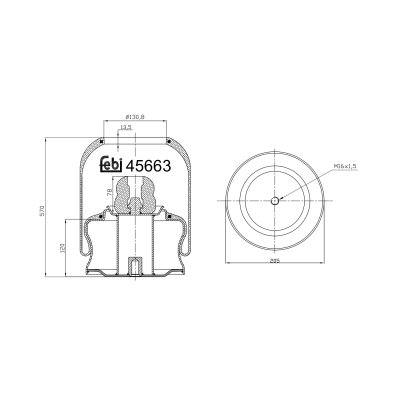 Febi Bilstein Air Spring 45663