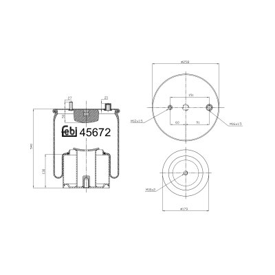 Febi Bilstein Air Spring 45672