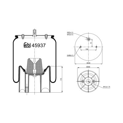 Febi Bilstein Air Spring 45937