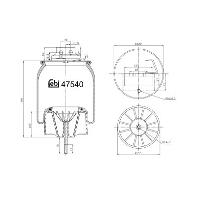 Febi Bilstein Air Spring 47540