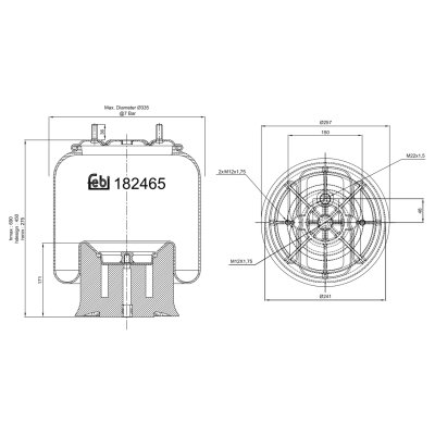 Febi Bilstein Air Spring 182465